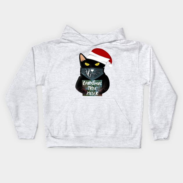 Christmas Tree killer Kids Hoodie by Rishirt